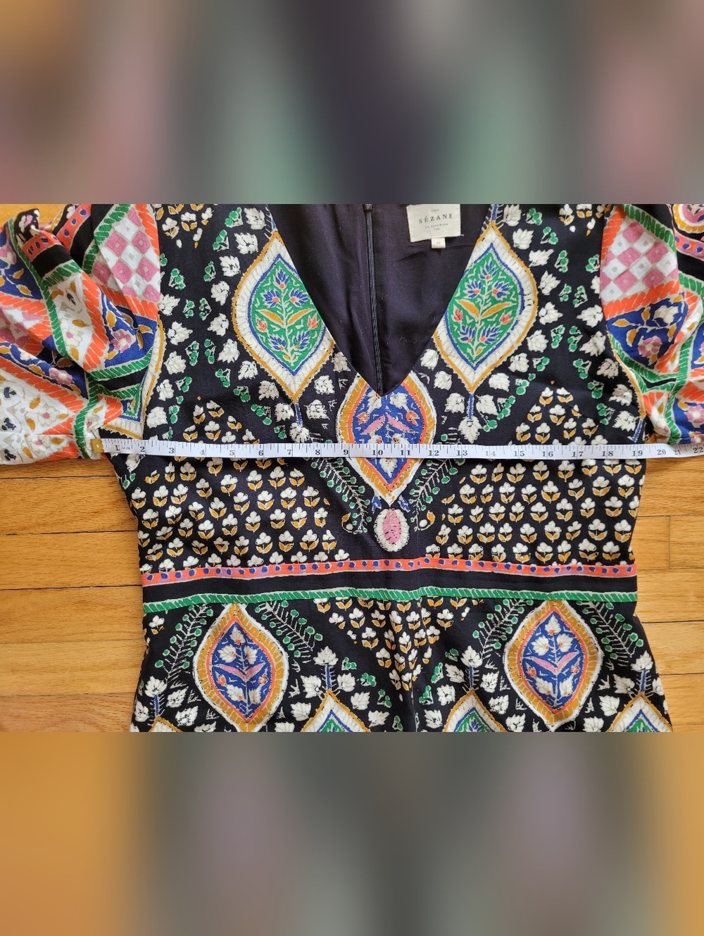 Sezane Multicolor Printed Midi Skirt - Picture 9 of 14